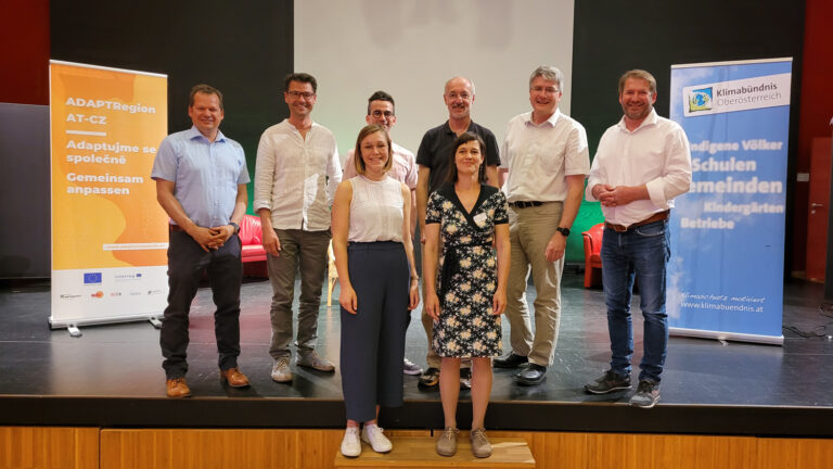 Gruppenbild Talkrunde KLAR! Sterngartl Gusental