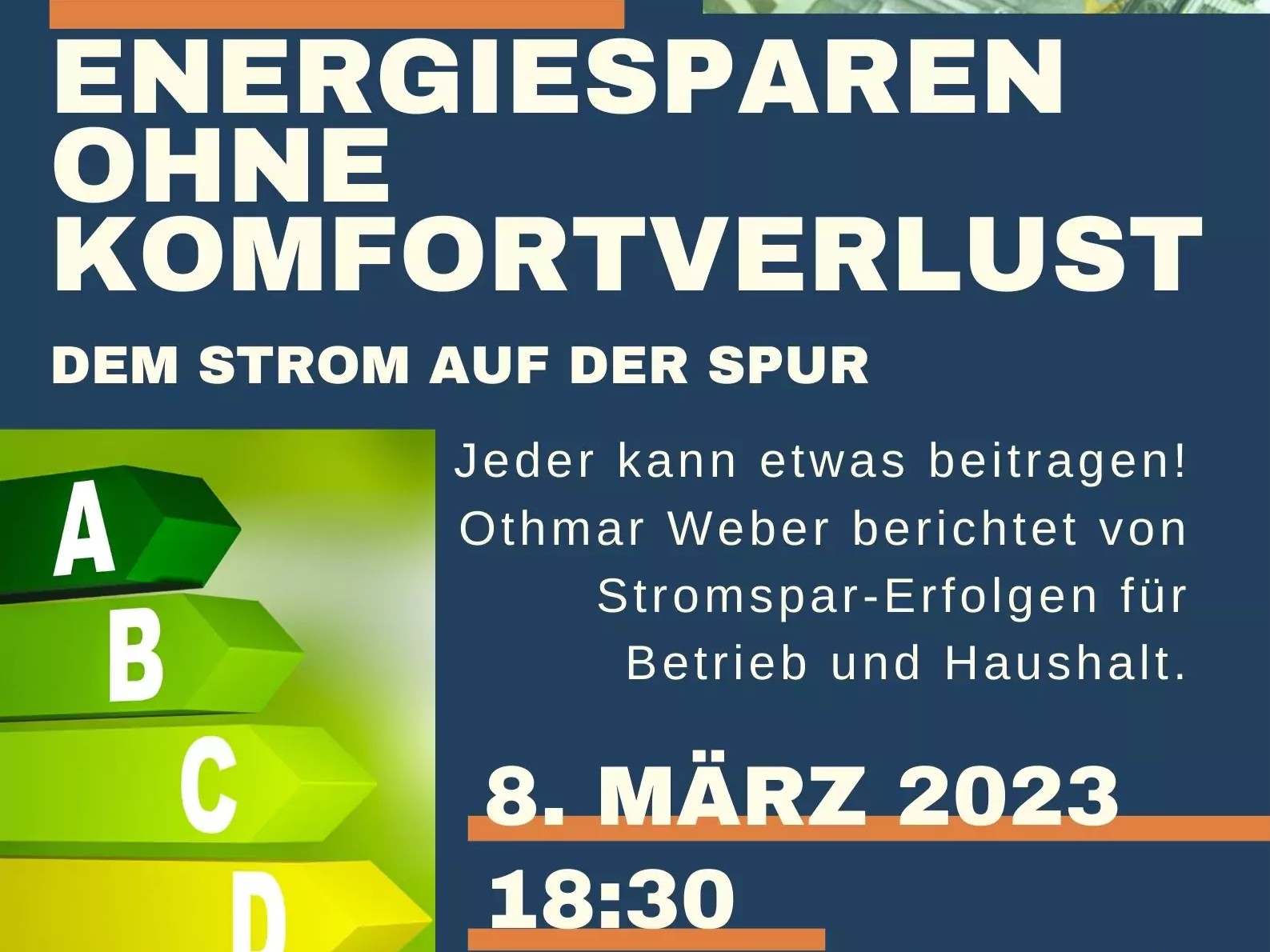 Info- und Diskussionsabend "Energiesparen ohne Komfortverlust - Dem Strom auf der Spur" in Oberneukirchen