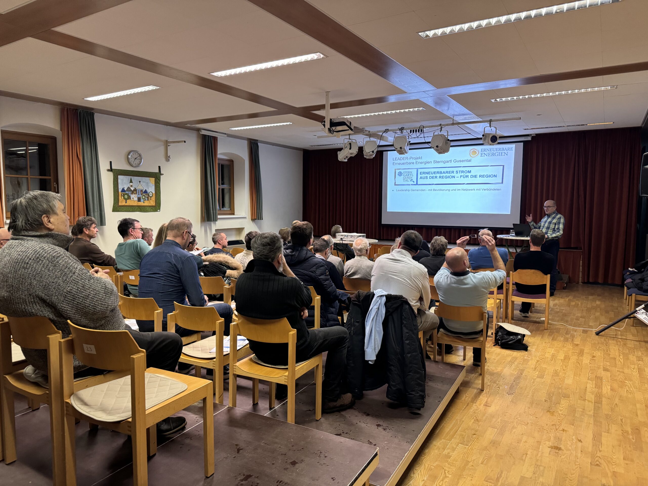 Publikum Informationsveranstaltung „Erneuerbare Energien (EEG)“ in Zwettl