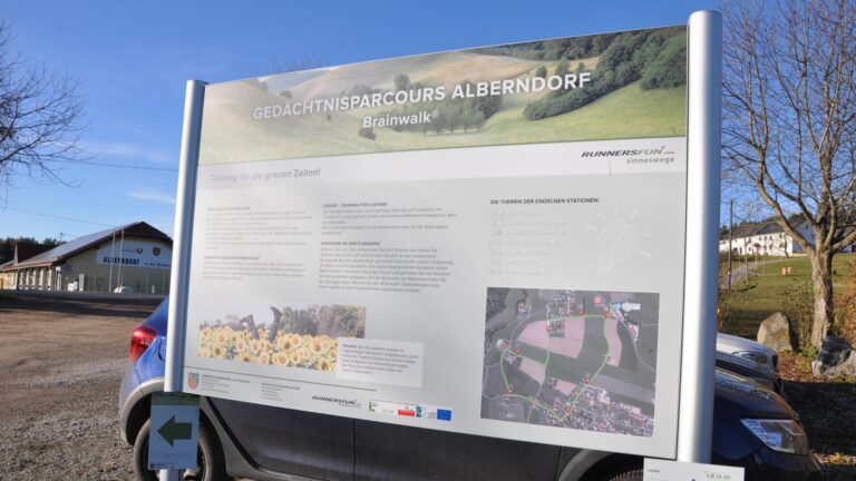 Tafel Gedächtnisparcours Alberndorf (Brainwalk)