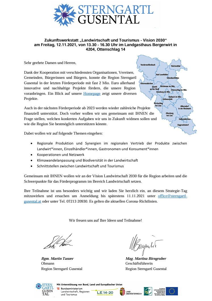 Einladung Auftaktveranstaltung zum Bürgerbeteiligungsprozess