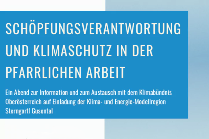 Infoabend Schöpfungsverantwortung & Klimaschutz in der pfarrlichen Arbeit