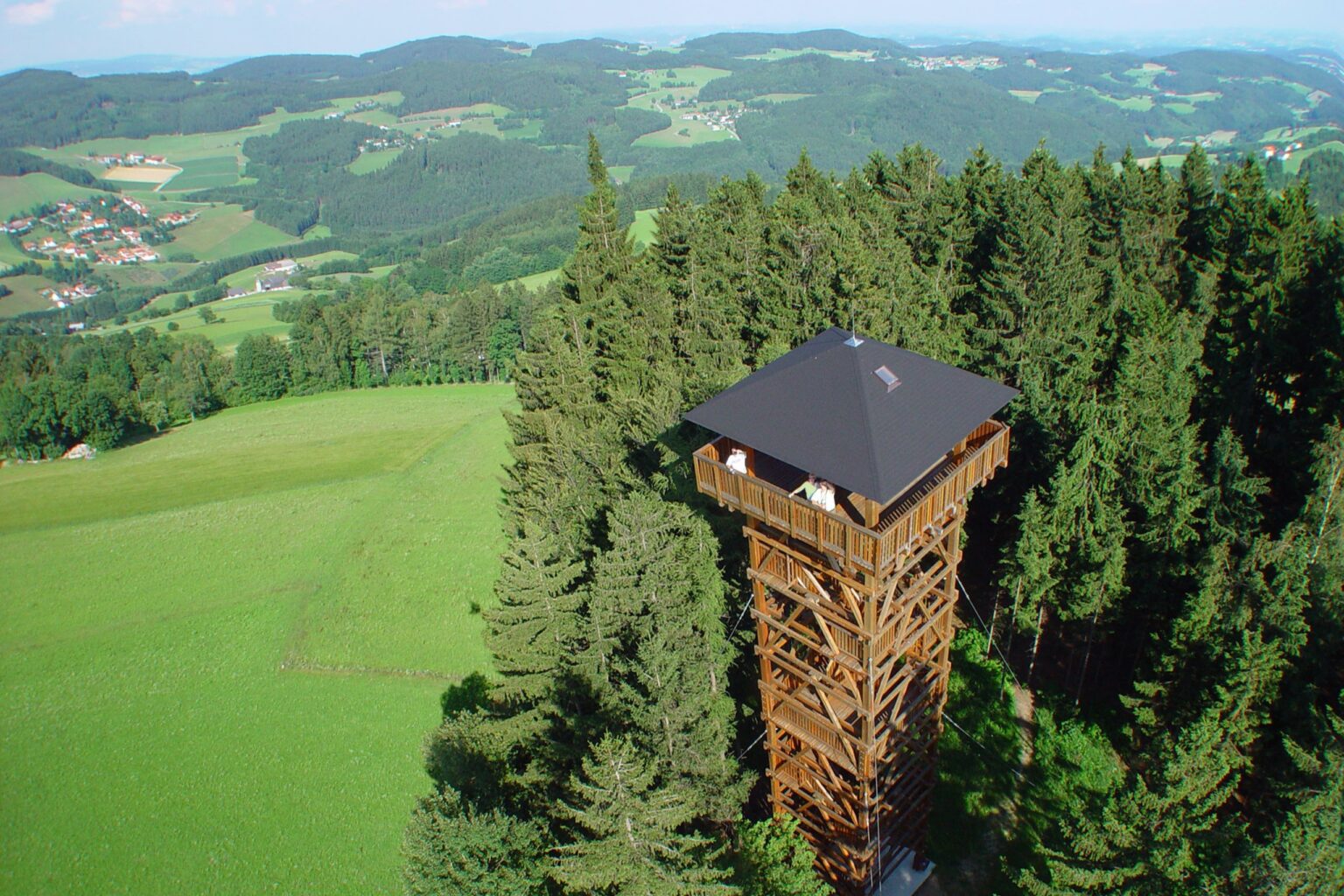Luftaufnahme Aussichtsturm Haibach
