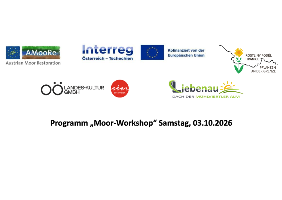 Moor-Workshop: Schutz, Artenvielfalt und Tourismus am Samstag, 3.10.2026