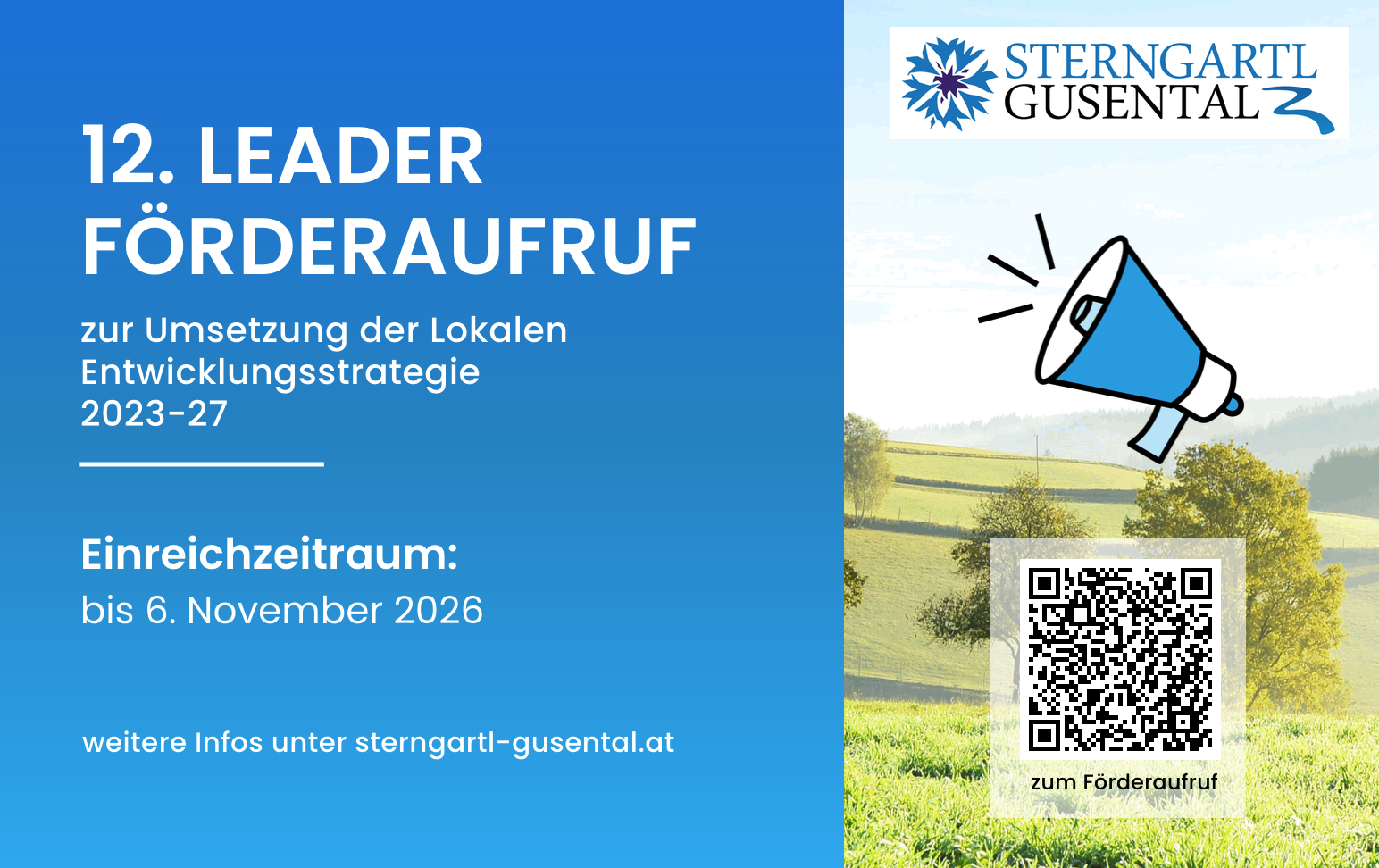 Offener Förderaufruf bis 6.11.2026